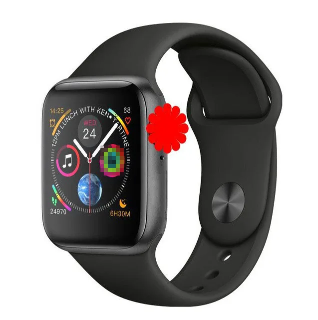 Новые умные часы W34 с Bluetooth, ЭКГ, монитор сердечного ритма iwo 8 lite, умные часы для Android iPhone M1/2, PK iwo 8 10 B57 - Цвет: W34 black