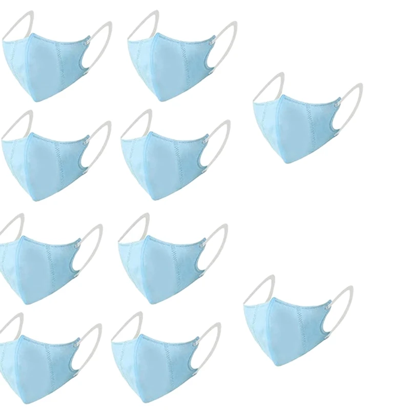 

10Pcs Disposable Masks 5 Layers of Dust-Proof and Anti-Fog Masks Three-Dimensional Protective Masks