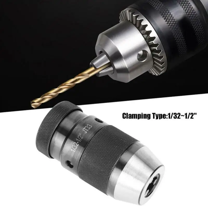 Keyless 1/32-1/2 токарный станок с ЧПУ сверлильный патрон самозатягивающийся W/JT33 установочный комплект