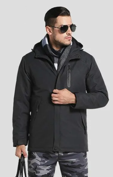 Высококачественное зимнее настраиваемый нагреваемый хлопковое пальто с USB электрическим нагревом, мужское пальто с подогревом, хлопковое пальто с зарядкой