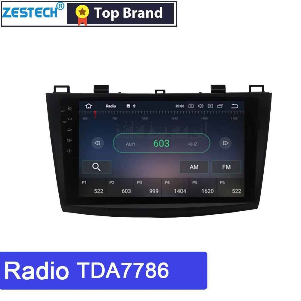 Best ZESTECH 9 inch Android Car Radio GPS DVD Player For Mazda 3 2007 2004-2013  Car Multimedia Head Unit  steering wheel control 4