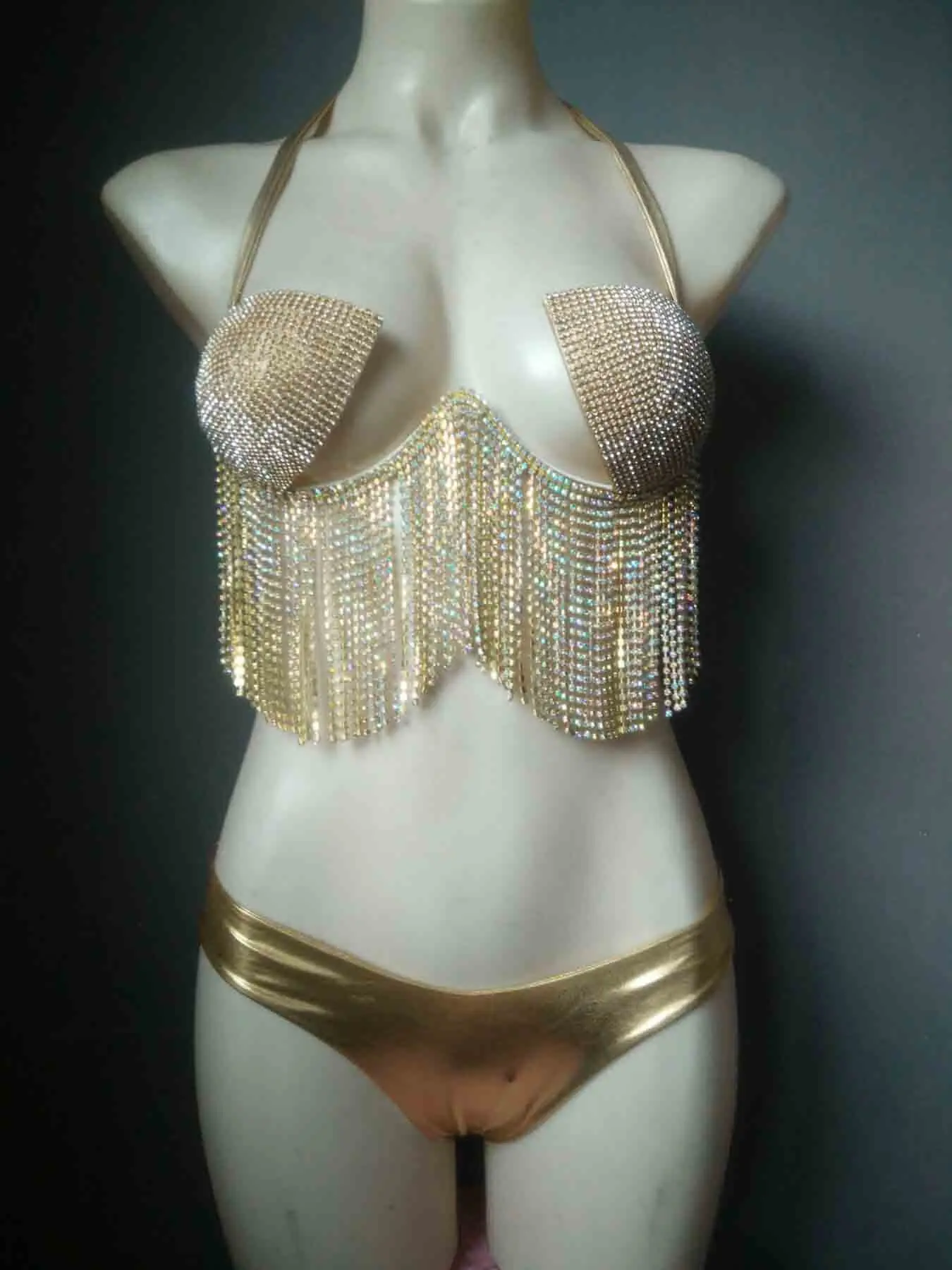 Венера Отдых стиль алмаз бикини набор кистями siamwear горный хрусталь кристалл купальный костюм сексуальный женский купальник