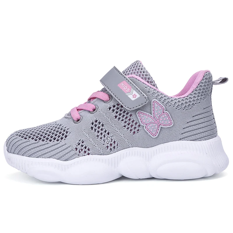

summer children girls shoes breathable for 5-16 years old girl,kids school shoes white gray and pink,size 28-38#BBX953