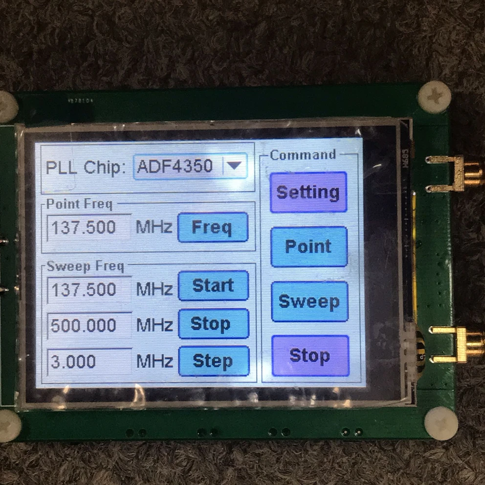 35-4400M ADF4351 ADF4350 RF Signal Generator Wave Point Frequency PC Control 