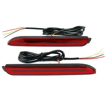 

LED Rear bumper light 2PCS set Brake Stop Driving Fog Lamp Red ABS plastic