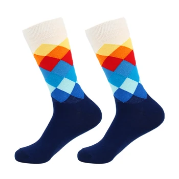 

compression socks High Quality Men Women Combed Cotton colorful Happy Funny Socks Hot Sale fashion Casual long Sock
