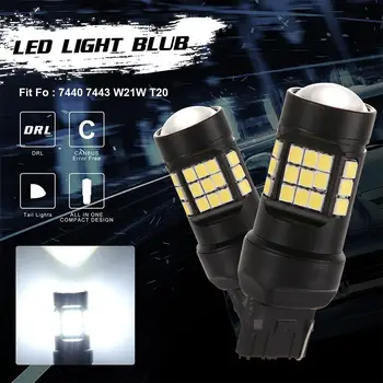

2PCS 12-24V 15W 7440/7443 High-lights LED Stop Lamp Indicator Bulbs 2835 36SMD Automobile Tail Light Auto Car Accessories