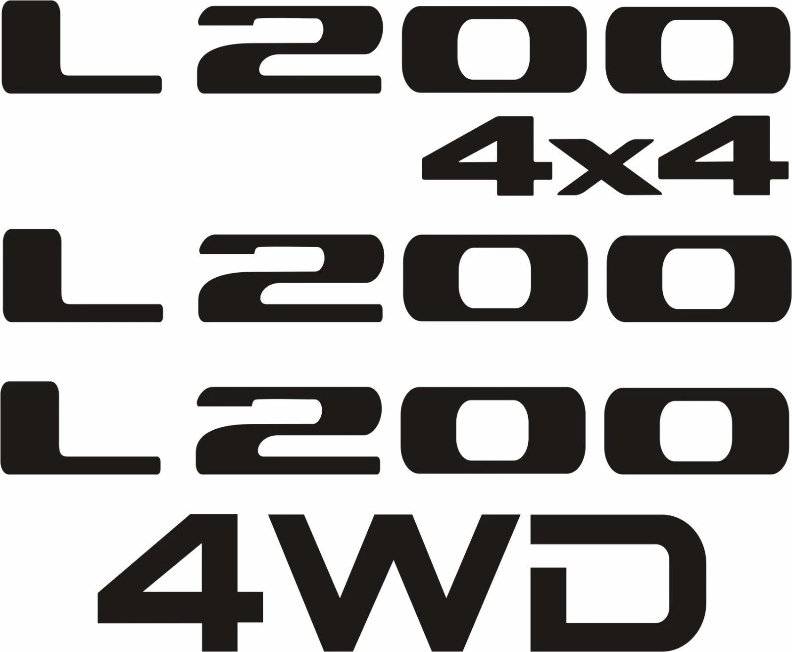 Для 1 компл. Mitsubishi L200 Sport 4WD Замена 3rd поколения наклейки графические