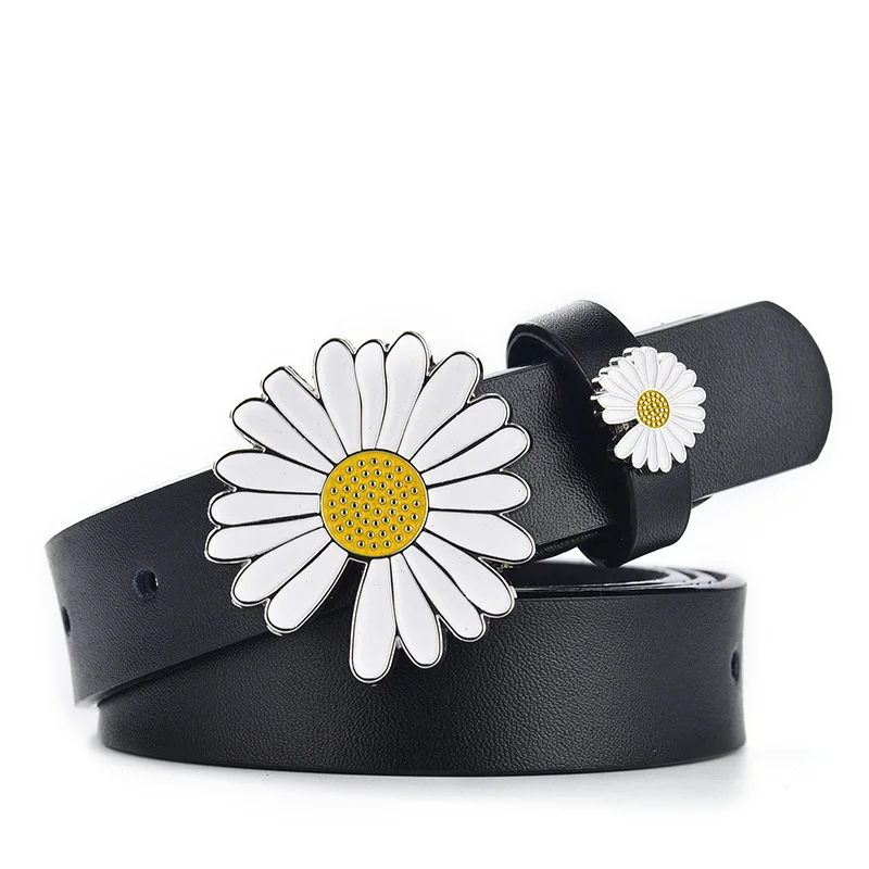 

Small Daisy Canvas Women Belts Casual Candy Colors Waistband Pink Red 105cm girl Belt Harajuku Fashion 2020 NEW Strap