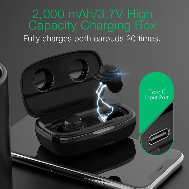 BlitzWolf BW FYE3 Pro HiFi Беспроводные наушники TWS Bluetooth V5.0 Спортивные Стерео HD Call Touch Control 2000