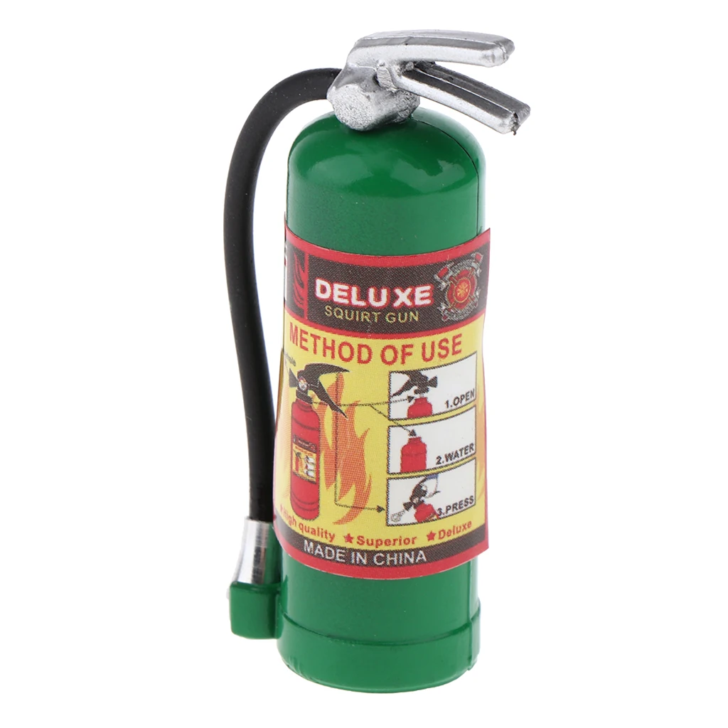 Miniature Simulation Plastic Fire Extinguisher, 1:10 Scale Doll House Accessories Decoration