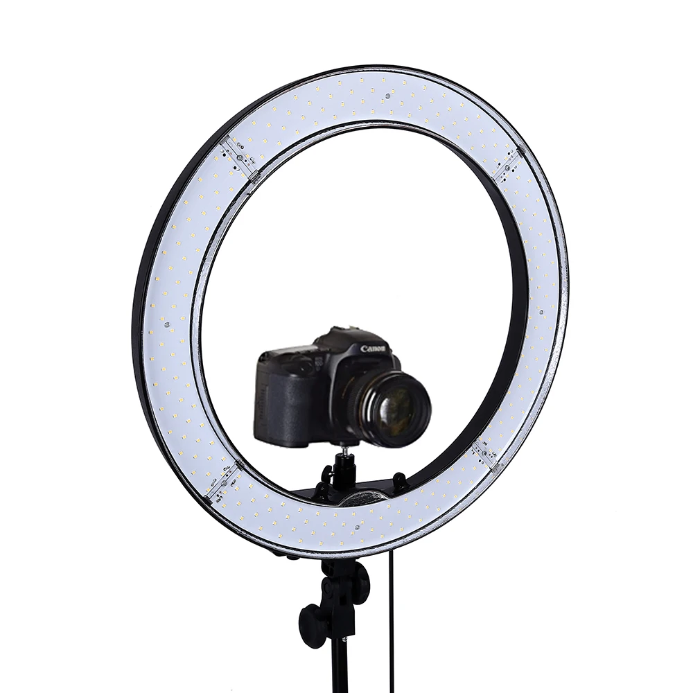  JKING Camera Photo Studio Phone Video 18inch 55W 240PCS LED Ring Light 5500K Photography Dimmable R - 4000081664347