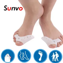 Вальгус палец ноги сепаратор SiliconeSinli конус Hallux стельки носок перекрытие пальцев выравнивание прибор палец боль снимает вставку