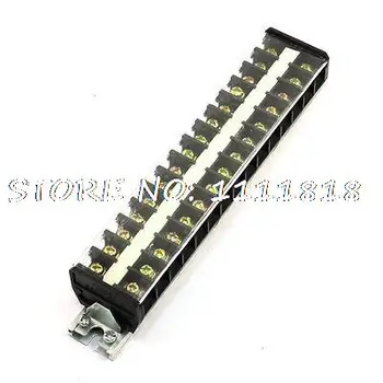 

Clear Plastic Cover 20A Dual Row 15 Pole Barrier Terminal Strip Connector