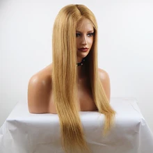 Eversilky предварительно вырезанные Мёд светлые прямые человеческие волосы парики 13x4 Синтетические волосы на кружеве Искусственные парики для волос бразильский Реми прозрачный кружевной парик