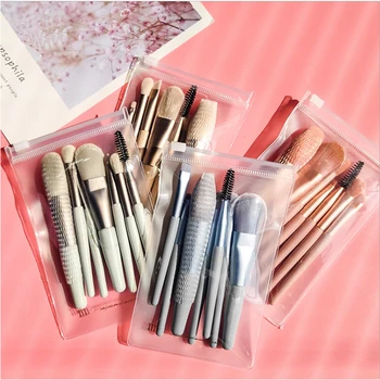 

Four color optional makeup brush powder high gloss blush eyebrow lip brush full set of cosmetic tools makeup tool