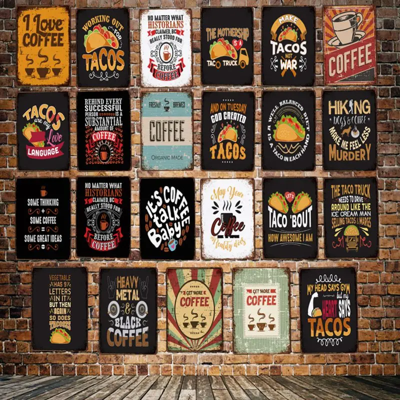 FRESH TACOS Shop Window Sticker Restaurant Cafe Display Decoration Vinyl Decal