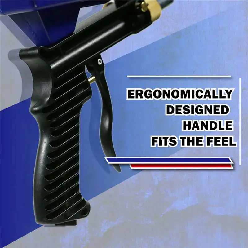 Portable Gravitys Sandblasting Guns 150PSI Pneumatic Small Sand Blasting Machine Adjustable 600cc P