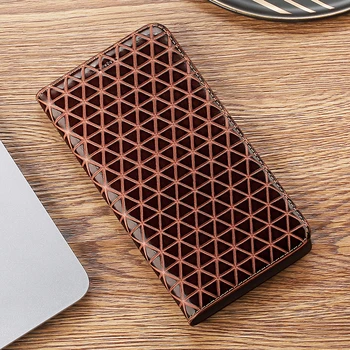 

Grid Texture Genuine Leather Case For LG G5 G6 G7 G8 G8S Q6 Q6A Q7 Q8 Q60 Q70 Mini ThinQ Plus Stylo 3 4 5 Flip Phone Cover