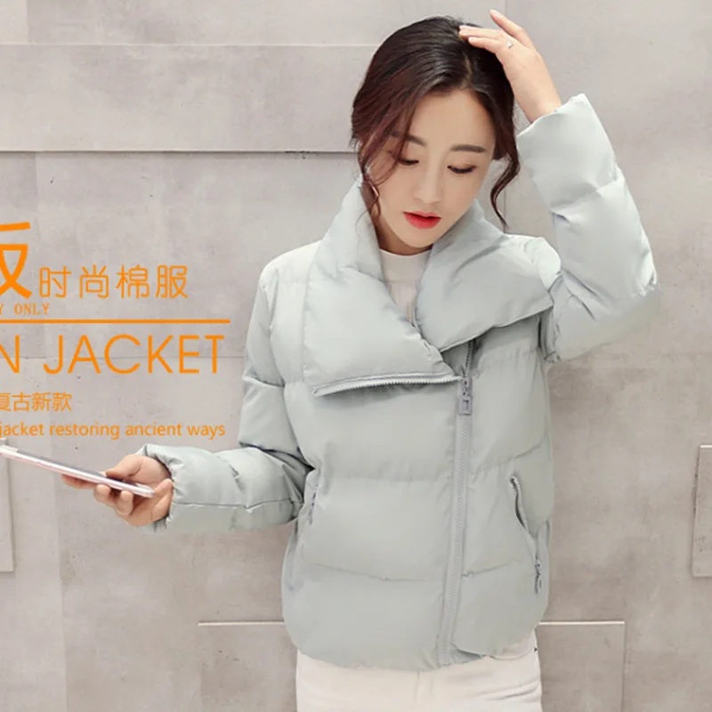 GR Bella philosophy Wonder короткая куртка Parkas Mujer куртка пальто однотонная теплая Повседневная Стеганая пуховая парка Женское пальто женская верхняя одежда - Цвет: GR