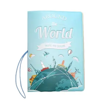

Fashion Unisex Portable Travel Passport ID Card Cover Holder Case Men Women Casual Letter Print Passport Protector Organizer
