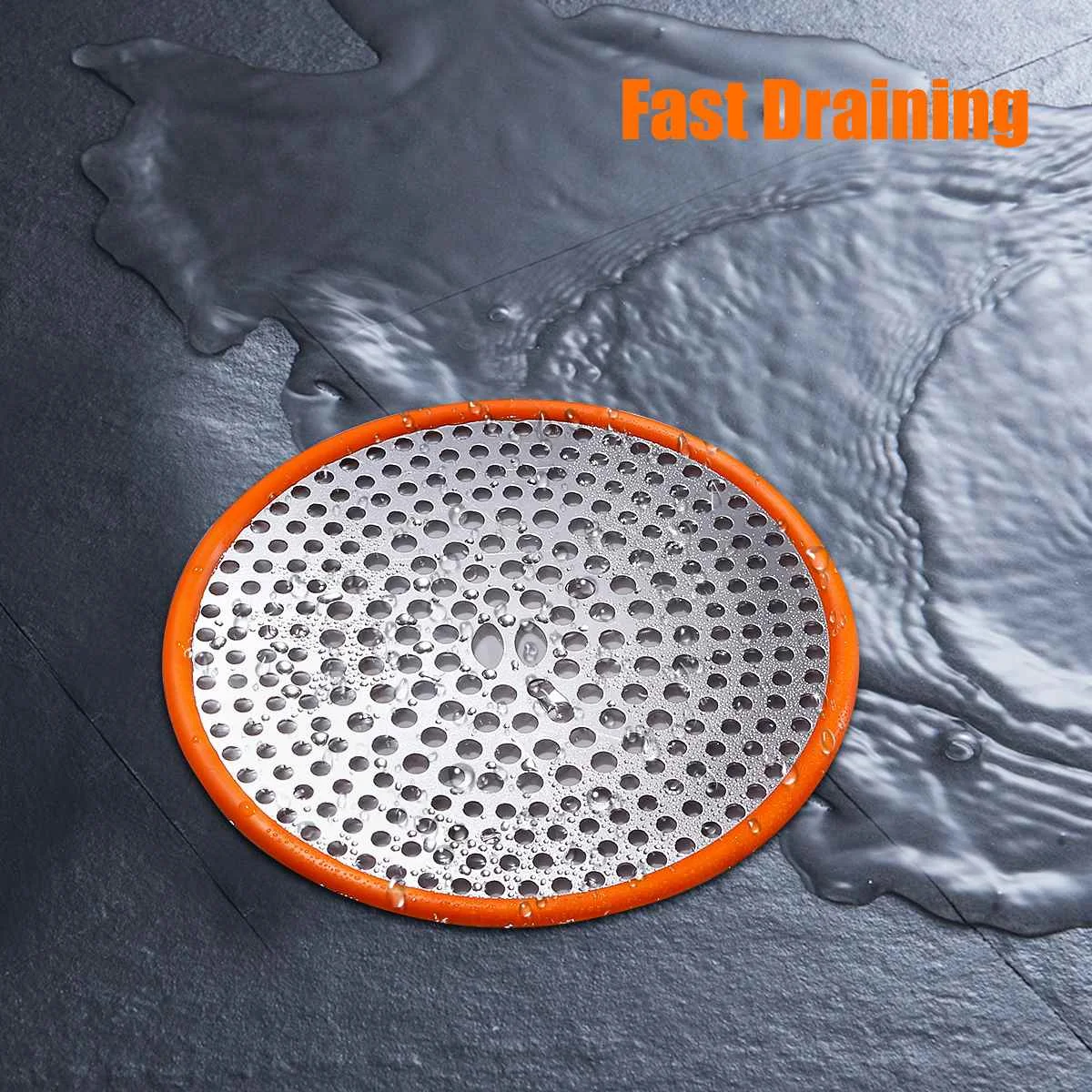 4.7inch Stainless Steel Floor Drain Water Sink Strainer Cover Plug Stopper Filter Basket Kitchen Tool Bathroom Fixture Hardware