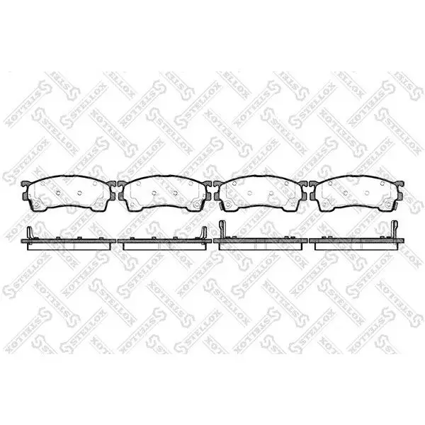 Колодки дисковые п.\ Mazda 626 1.8-2.5/2.0D/Xedos6 1.6 16V/2.0 9