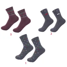 Женские трещины пятки ремонт Crew носки Цветочный Жаккард мягкий питательный чулочно-носочные изделия Y1AC