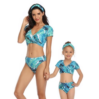 

Swimsuit Family Matching Bikini 2020 Summer Mom Daughter Matching Swim Outfit Kid Swimsuit Mommy Daughter Matching Swimwear