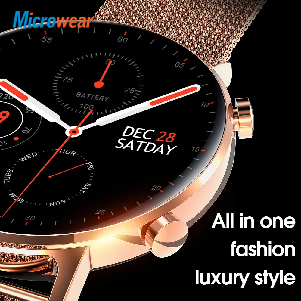 

New Microwear SG3 SmartWatch ECG Heart Rate Sleep Monitor 390*390 HD 1.24inch IP68 Waterproof Update SG2 Smart Watch