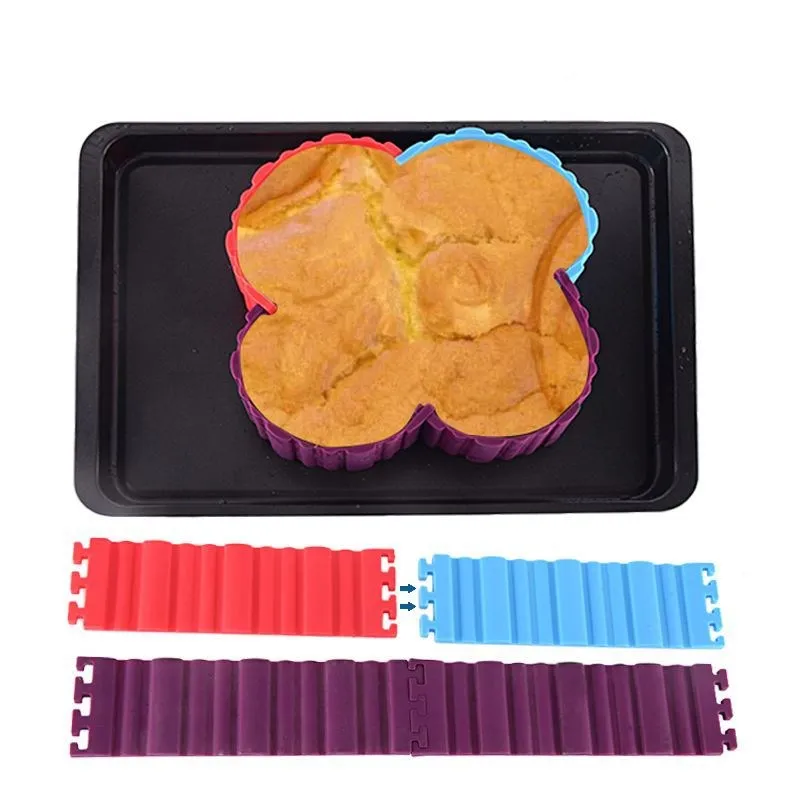 

High Temperature Resistant Creative Cake Silicone Mold Free Size Combination Stitching Changeable Shape Cake Baking DIY Mold