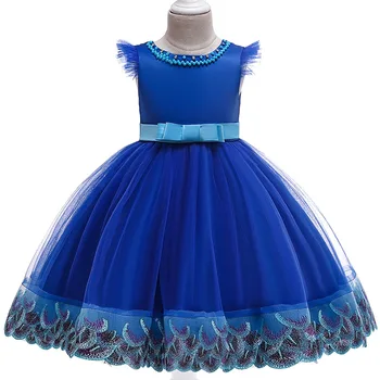

2020 Girl Party Dress Elegant Kids Dresses For Girls Clothes Children Lace Princess Dress Formal Party And Wedding Evening Dress