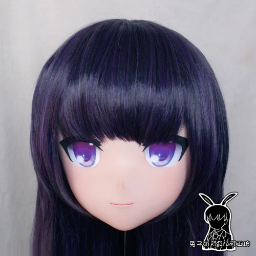 Rabbit 56) Полная Голова кроссдресс Девушка BJD кукольная маска Inu x Boku SS COS мультфильм аниме реалистичный силиконовый ширакиин Riricho Косплей Маска кигуруми трансвестит