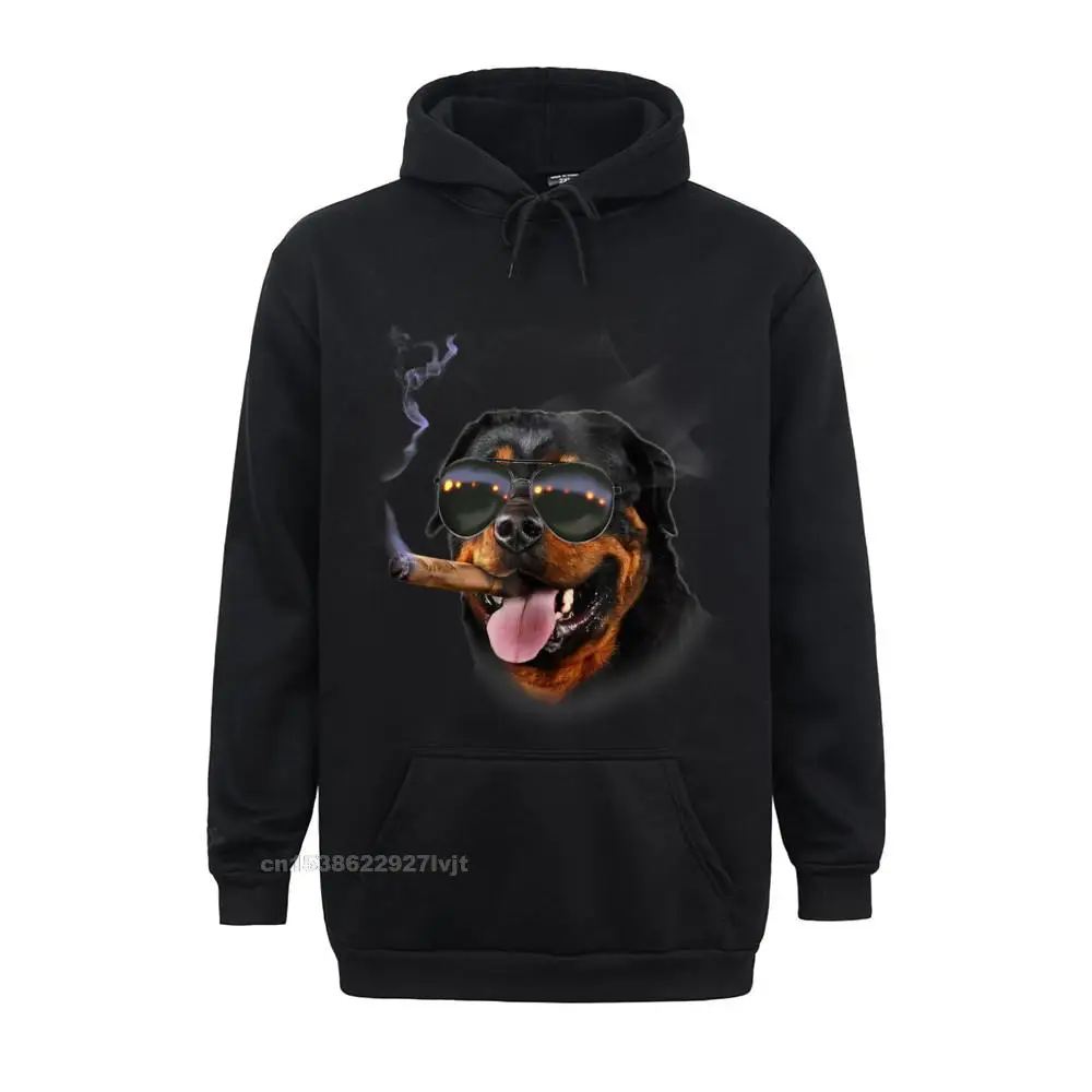 Unique 2021 Discount Men T Shirts O Neck Short Sleeve 100% Cotton Tees cosie T Shirt Wholesale T-Shirt Rottweiler with Cigar Wearing Aviator Sunglass Dog_22 black