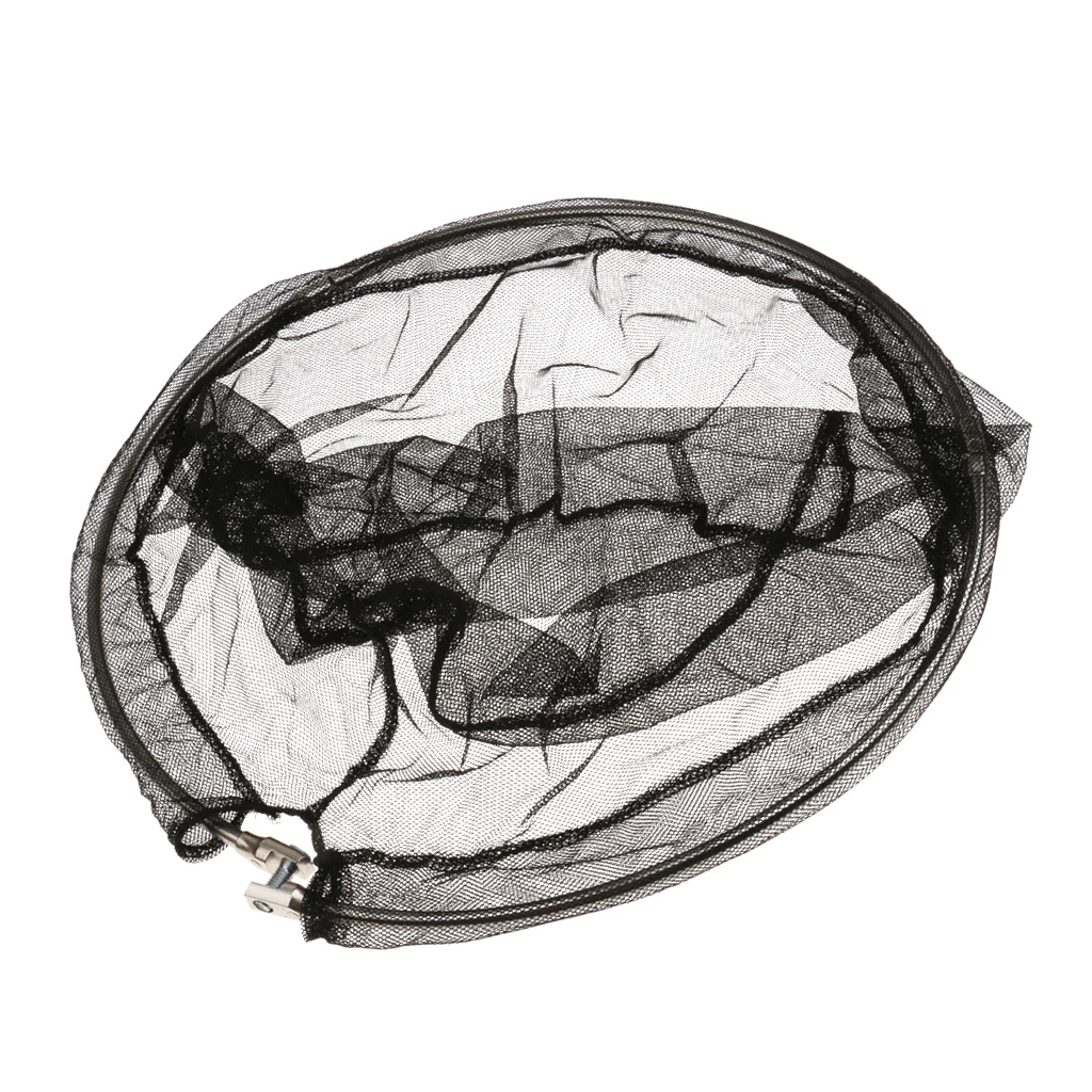 40cm Folding Stainless Steel Frame Fishing Brail Landing Net Hand Nets for 8mm Screw Fishing Accessories