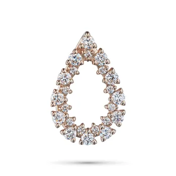 

Pendant in red gold with diamonds