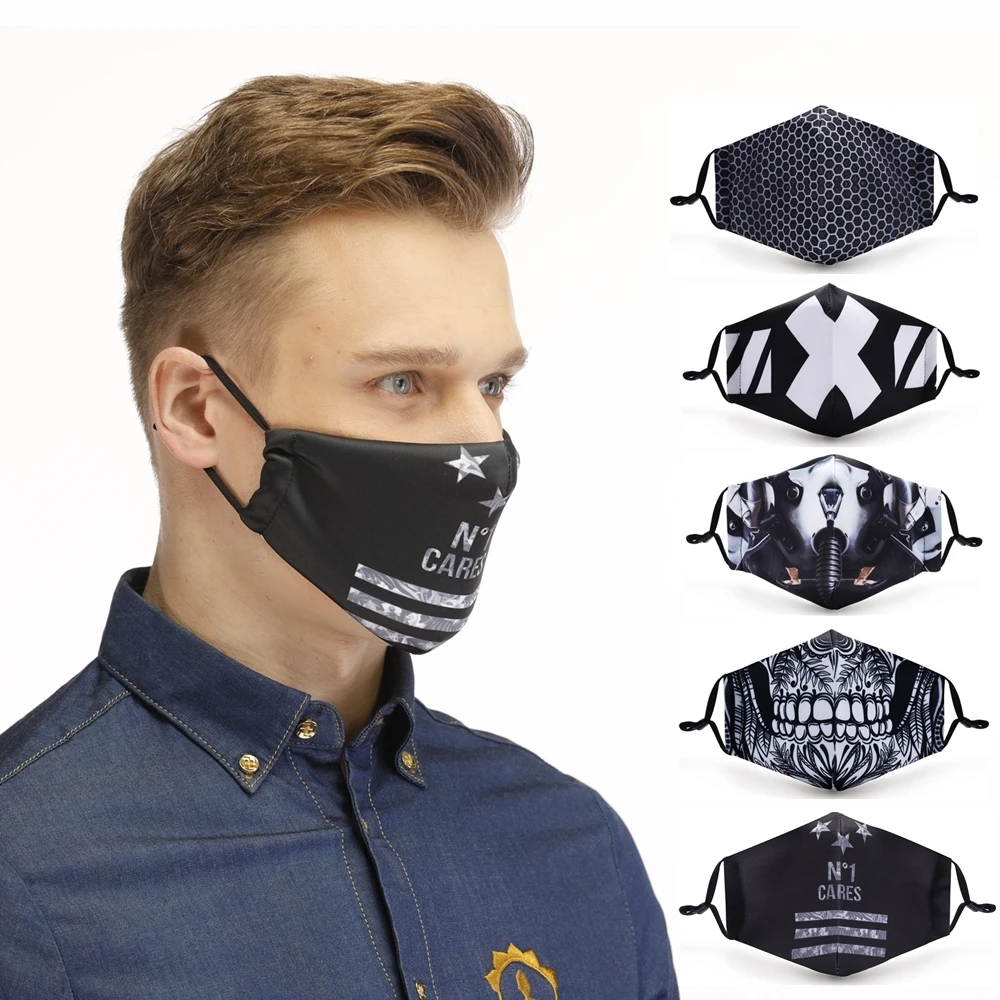 Zohra печатная маска многоразовая защитная маска PM2.5 фильтр для рта Пылезащитная маска для лица Защита от бактерий маска от гриппа Прямая поставка|Женские маски|Аксессуары для одежды - AliExpress