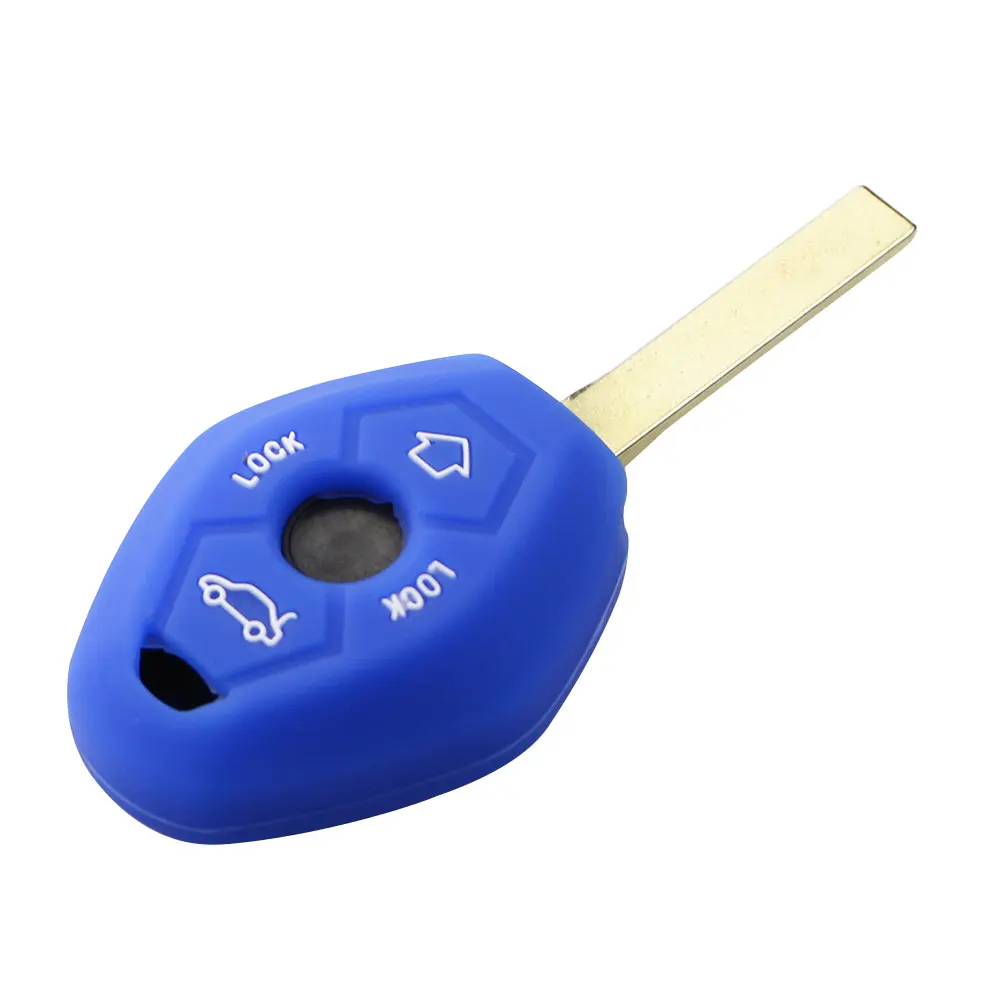 Silicon Car Remote Key Case Holder Cover Protector for BMW X3 X5 Z3 Z4 3 5 7 Series E38 E39 E46 E83 1998-2005 Key Accessories