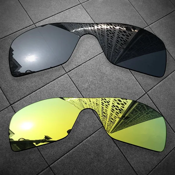 Vonxyz несколько вариантов поляризованные Сменные линзы для солнцезащитных очков Окли Batwolf - Цвет линз: Black-24K Mirror