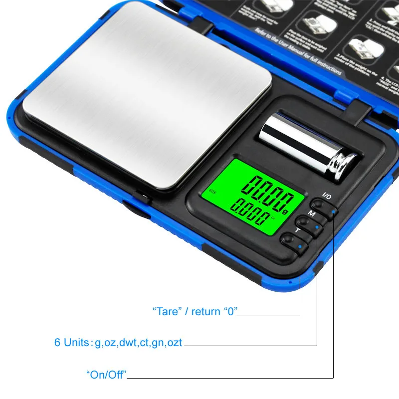 High Precision Electronic Digital Scale weight Balance for Gold Sterling Silver 0.01g Accurate Jewelry Pocket Scale