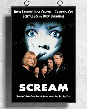 

NJ444 SCREAM 4 Movie Horror Classic 01 Wall Sticker Silk Poster Art Home Decoration