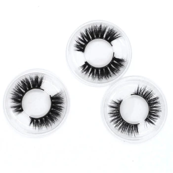 

1 Pair New Magnetic Eyelashes 3D False Mink Eyelashes Magnet Lashes Magnetic False Eyelashes Reusable Cils Makeup
