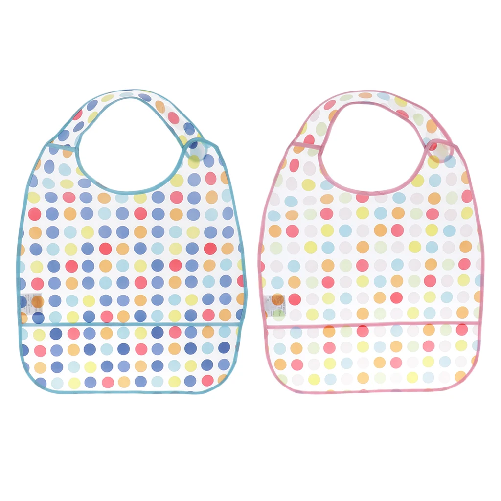 Waterproof Adult Mealtime Clothes Protector Bib Dining Aid 42 X 35CM