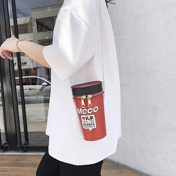 

AMELIE GLANTI Small bag female 2020 new printing creative popcorn bag chain single shoulder bag crossbody bag Student style