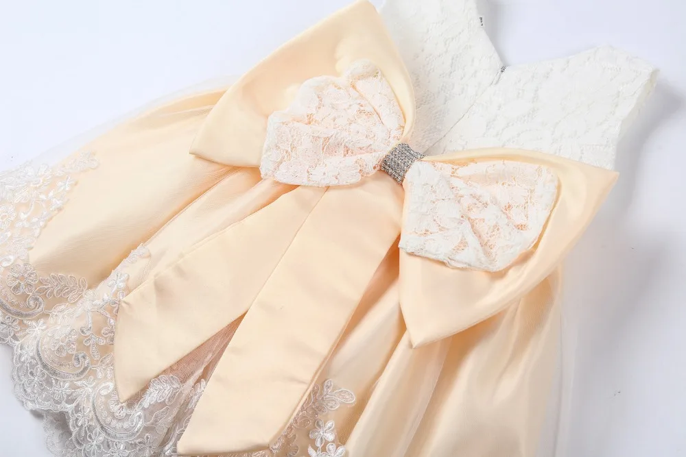 Свадебное платье с цветочным узором для девочек платье для крещения для маленьких девочек платье для дня рождения для маленьких девочек детская одежда