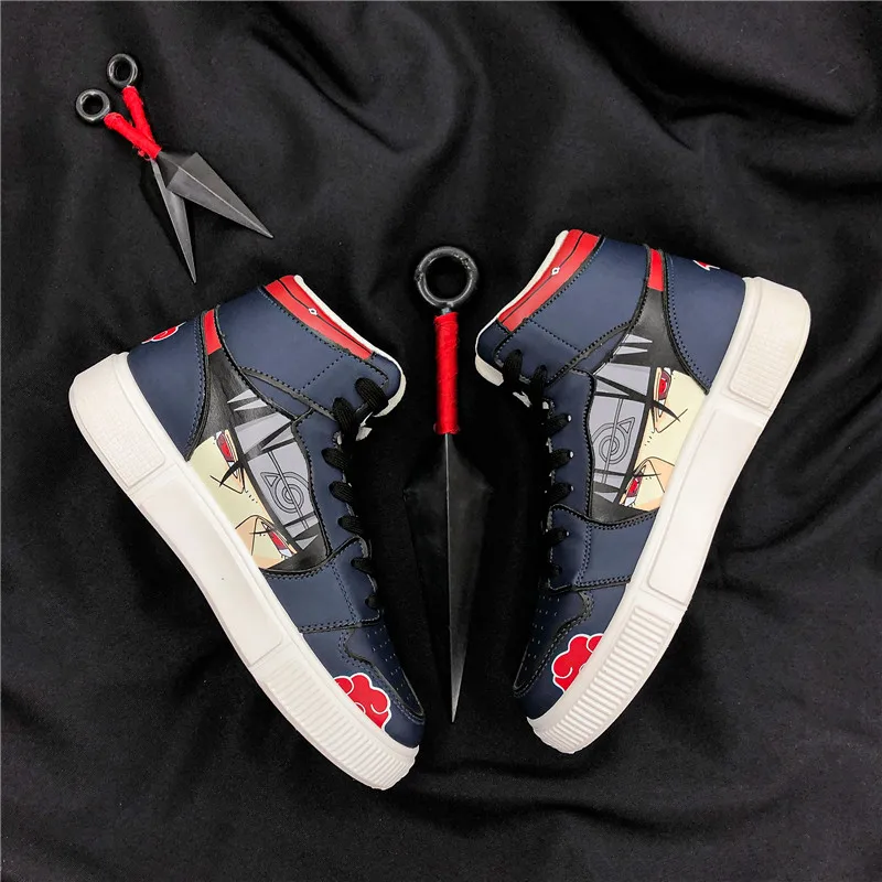 Unisex Fashion Shoes Anime Casual Shoes Men Hip Hop Shoes Fashion Clunky Sneakers For Men Vulcanize Shoes Sasuke Kakashi cosplay