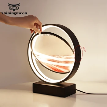 

Chinese Classical Led Table Lamp Bedroom Nightstand Lamp Table Lamps for Living Room Rotatable Creative Art Office Table Lights