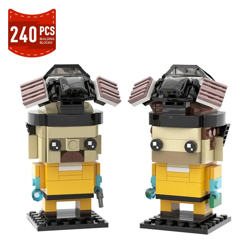 

Конструктор Moc Brickheadz уолтер уайт и джесси пинкман, классический конструктор «во все тяжкие», креативная игрушка-конструктор, рождественские подарки