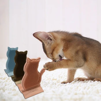 

Pet Cat Scratching Brush Massager Fixed Door Stitching Cat Hair Removal Hair Removal Itching Massage Brush Cat Itching Brush Toy