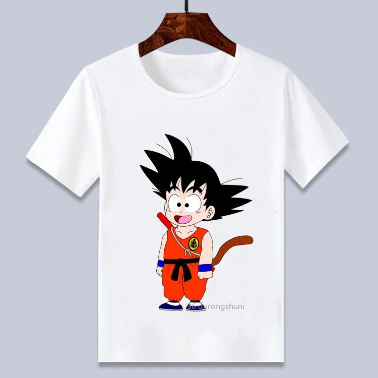 Лидер продаж 2021 детская Милая одежда Goku с мультяшным аниме Забавные футболки